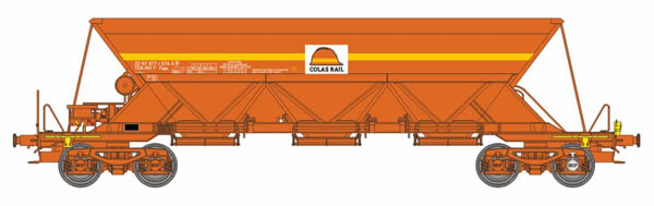 REE Modeles NW-113 - EX HOPPER T1 Colas with lantern end convoy (non-functional)